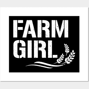 farm girl shirt Posters and Art